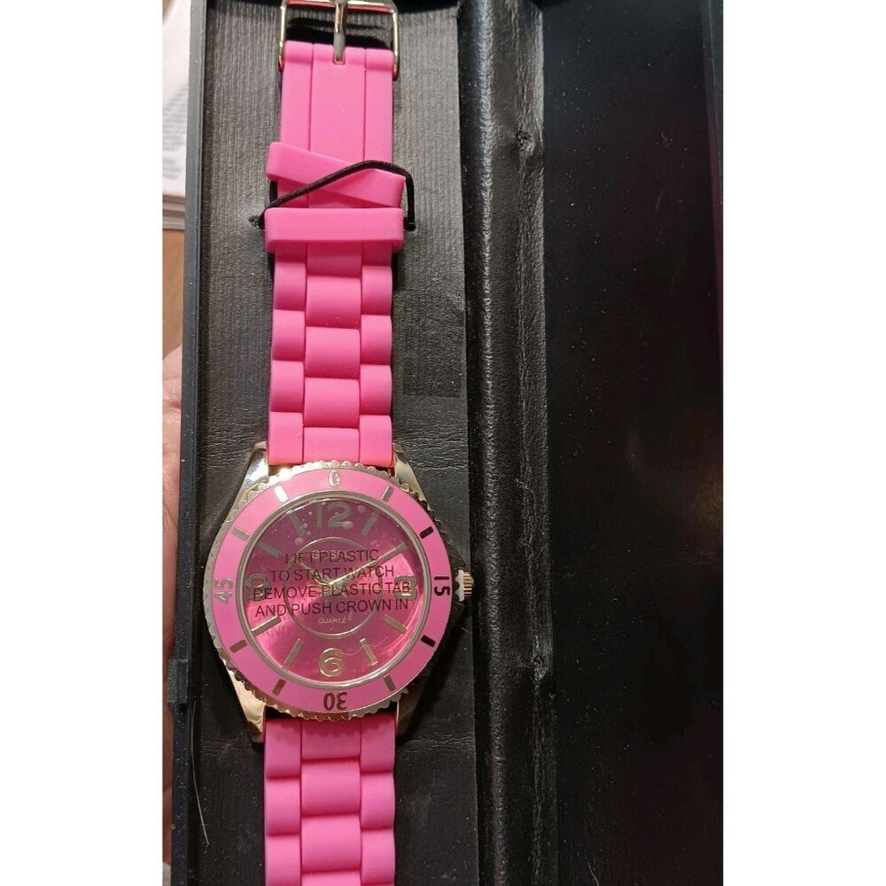 GOSSIP GSP817B Pink Tone Quartz‎ Analog Women's Watch